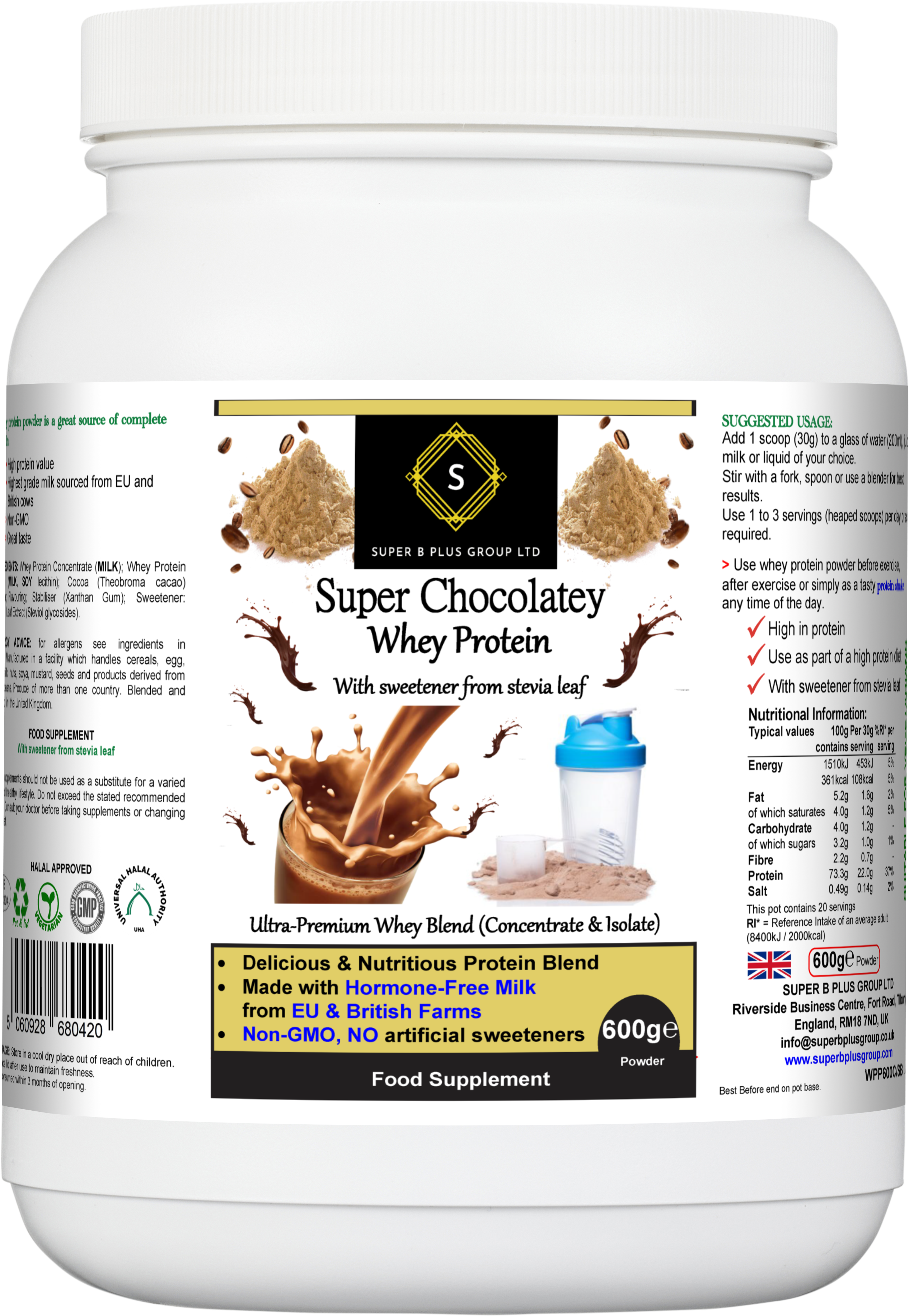 Proteina Super Chocolate Whey